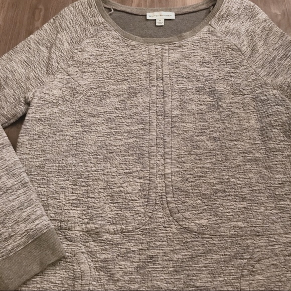 White & Warren long-sleeve heathered gray dress - Picture 5 of 15